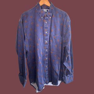 Vintage 90s All Over Print Sutter & Grant Button Down